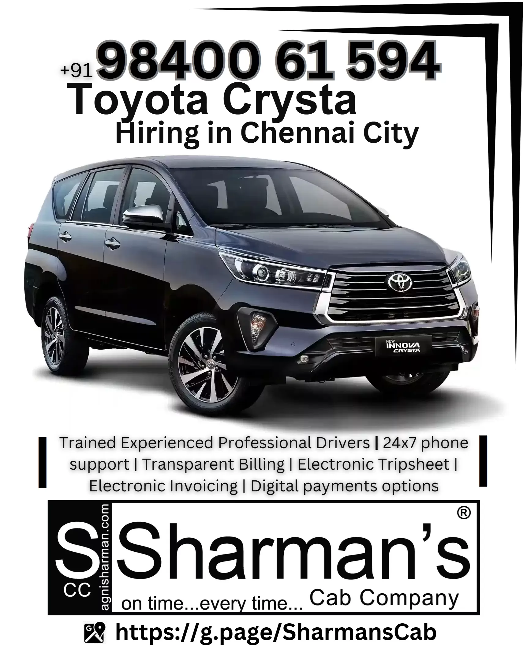 ToyotaCrysta_Chennai Innova Crysta Car Rental in Chennai